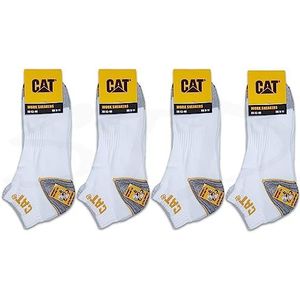 Caterpillar 12 Paar CAT WORK SNEAKERS SOCKS Werk Sneakers Sneaker Sokken Werk Sokken Kousen Maat 39-50 (43-46, Wit)