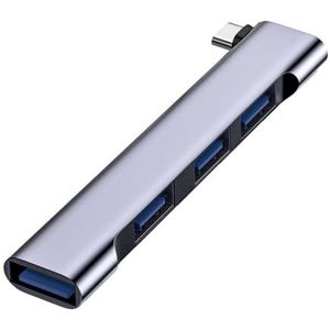 USB 3.0 Hub - USB Hub voor laptop | 4-poorts USB-hub splitter | poort-USB-adapter poort expander voor desktop | snelle gegevensoverdracht | USB C naar USB hub 4 poorten | docking