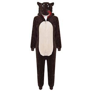 A2Z 4 Kids Dier Onesie Voor Kinderen Meisjes Jongens Super Zacht Kostuum Voor Kinderen - E.S Wolf 2-3.