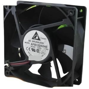 12038 Ventilator 120mm voor Delta AFB1224VHE 24V 0,57A 120x120x38mm inverterventilator, dubbele kogel, betrouwbare koeling voor energiesystemen