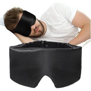 2 stuks moerbeizijde slaapmasker ooglapje blokkerende licht oogmasker oogmasker oogschaduw zacht gewatteerd reishulpmiddel voor slaap patch voor slaap (zwart)
