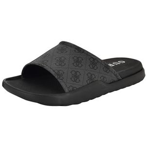 Guess Magaria Slide Sandaal voor heren, Donkergrijs Logo Multi 020, 40 EU