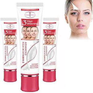 3 Days Kojic Acid Whitening Moisturizing Cream,3PCS Dark Spot Corrector Cream, Kojic Acid Cream Skin Lightening Cream for Age Spots, Rich in Vitamin E