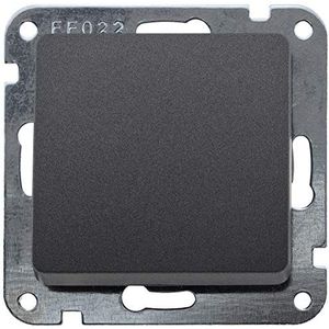 MILOS tuimelschakelaar antraciet zonder frame, inbouw