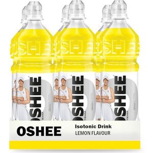 OSHEE LEMON isotonic Drink 750ml (Pack of 6) - Addition of vitamins and L-carnitine – Sugar Free – Hydration – Vitamin Drinks