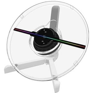 3D Hologram Projector 25cm Fan Desktop Reclame Machine Blote Oog Wifi Led Logo Holografische Lichtspeler Show