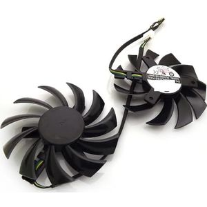2 stuks PLD08010S12HH 12V 0.35A 75mm voor MSI R6790 570GTX R6850 N460GTX grafische kaart koelventilator