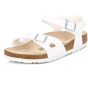 Birkenstock Rio Birko instappers, Wit, 35 EU smal