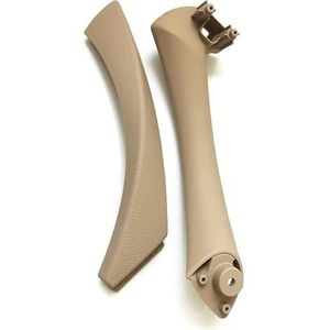auto interieur rechtsvoor deurgreep Voor BMW Voor 3 Serie Voor E90 Voor E91 Voor 316 Voor 320 Linker Rechter Binnenurgreep Met Afklijst(Beige Left)