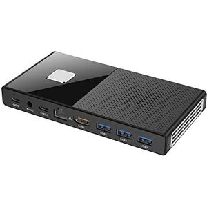 KINGDEL Mini Stick PC-computer Celeron N5105 4 kernen tot 2,90 GHz CPU, 16 GB RAM 512 GB SSD, UHD Graphics Ondersteuning 4K Dual Screen, met ventilator