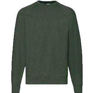 Fruit of The Loom Raglan-sweater voor heren., flesgroen, L