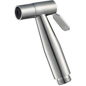 Roestvrijstalen handbidet sproeikop, draagbare toiletdouchekop, geborstelde badkamerkraan voor toiletreiniging, persoonlijke hygiëne, vloeren, A (B)