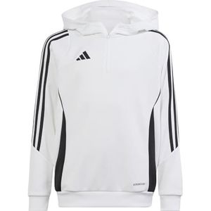 adidas Voetbal - Teamsport Textiel - Sweatshirts Tiro 24 Training Hoody Kids wit zwart 176