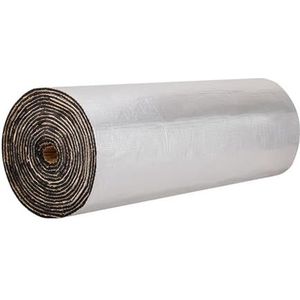 Zelfklevende aluminiumfolie-isolatie, thermische geluidsisolerende katoenen laag, warmtereflecterende stralingsbarrière, reflecterende geluidsdemping, for daken.(1*1m/3.2*3.2ft,15MM(THK))