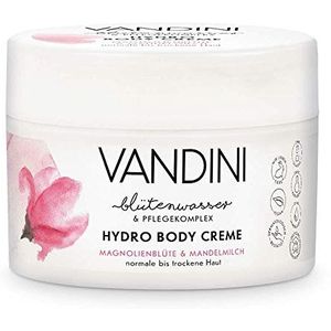Vandini Hydro Body Creme Magnolia bloesem & amandelmelk, 200 ml