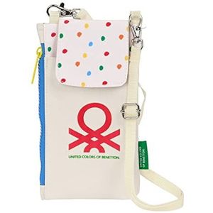 Monedero Portamovel Benetton ""Topitos"", Wit