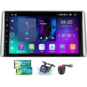 Android 13 Autoradio 9 Duim Touch Display Voor Toyota RAV4 5 XA50 2018-2023 Met Draadloze Carplay Android Auto/GPS/FM RDS DAB+/Buletooth 5.0/Bediening op het stuur + Camera en DVR(NF-2)