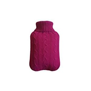 DieffematicRSD Warmwaterkruik Grote gebreide warmwaterzakhoes Warm Koudbestendig Warmtebehoud Warmwaterkruikhoes for de winter Warm houden (Color : Rose red)