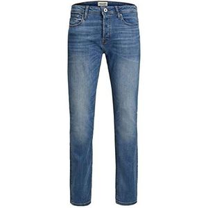 Heren JACK & JONES Jeans TIM Slim Fit rechte pijpen Flat Front TIM ORIGINAL., Colour:Blue-2, Size:32W / 30L