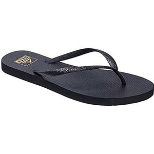 Reef Womens Seaside Flip Flops - Zwart Glitter - Waterdicht Sprayproof - Stijlvriendelijk - Waterbestendig, Zwart, 40 EU