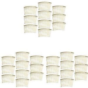 3 set 10 Stks Legering Haar Kam Vrouwen Haar Kam Bruiloft Voor Sieraden Maken goud