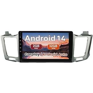 Android 15 Autoradio 9 inch touchscreen voor Toyota Rav4 2016-2018 Autoradio Navigatie met Carplay met GPS navigatie Bluetooth FM USB Steering Wheel Control(X9 8G+256G)