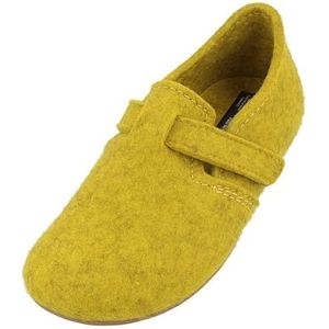 Haflinger Pantoffels dames heren unisex Everest Focus 481056, grootte:37 EU, kleur:Geel