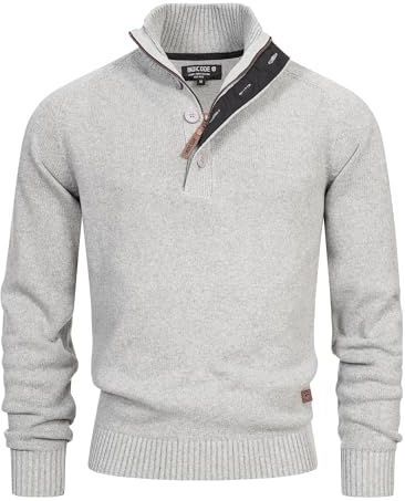 INDICODE JEANS Trui ' INIsalu '  grijs