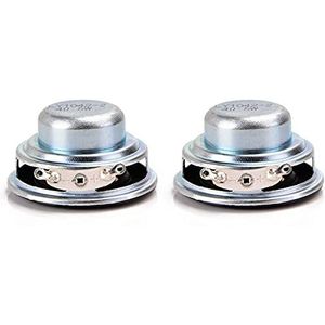 BEEOFICEPENG 2 Stks 40 MM Mini Audio Draagbare Speakers 16 Core 4 Ohm 5 W Full Range Speaker Rubber Side NdFeB Magnetische Speaker