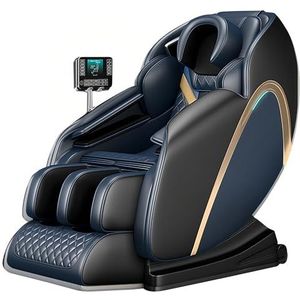 Massagestoel Voor Thuis Met Airbag Voor Ontspanning Van Schouders En Rug, Voorzien Van Bluetooth-luidspreker En Eenvoudig Onderhoud.(Blue)