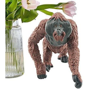 Orang-oetan speelgoed - Realistisch dierenspeelgoed voor jongens | Wildlife PVC-speelgoed, mannelijke gorilla orang-oetan familie, realistische jungle dieren speelset voor kinderen en Itrimaka