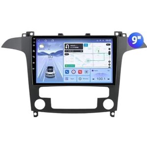 Auto Multimedia Videospeler Compatibel met Ford S Max S-MAX 2006-2015 Draadloze Carplay Android Auto GPS 4G WIFI Bluetooth Navigatie(K3-No Carplay)