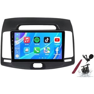 Android 14 Autoradio Stereo voor H-yundai Elantra (2006-2011) 9-inch Touchscreen Multimedia Speler met Draadloze Carplay GPS Navigatie FM RDS Bluetooth 5G-WiFi SWC DSP,M120s