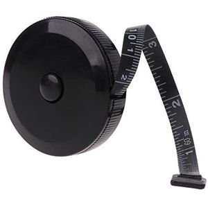 Meetlint, gecoat blad, 1,5 m flexibele naai-meetlint for lichaamsmeetlint, stoffen meetlint, artsenzijde, intrekbaar