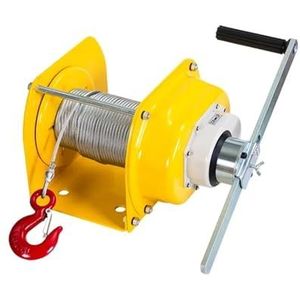 Lier, Zware draagbare handmatige lier, handheffen met draadkabel, voor autobouw snelweg brug metallurgie(Giallo,0.5t)