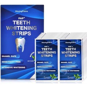 Whitening Strips, tandbleekstrips, 28 niet-sensibiliserende strips voor het bleken van tanden, peroxidevrije bleekstrips voor 14 toepassingen voor professioneel en veilig bleken van tanden