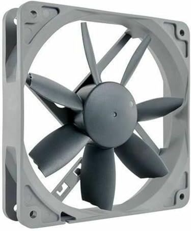 Noctua NF-S12B redux-1200, Koeling Ventilator met Hoge Prestaties, 3-Pins, 1200 RPM (120mm, Grijs)
