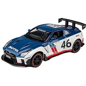 1:24 Voor Ares GTR R35 Wide Body Race Legering Model Auto Diecasts Cars Kid Jongen Speelgoed (Color : D, Size : With box)