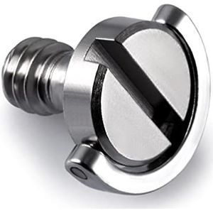 Metaal 1/4""Montageschroef D Ring/zonder ring 10mm Shaft voor camera-statief Monopod Snel ontgrendelingsplaat Accessoires Snelgave schroef Set Flat voor de camera