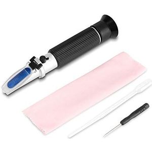 Brix Refractometer, Refractometer Alcohol Handrefractometer voor Suiker Voedsel Fruit, Dranken Honing, Bier Wijn