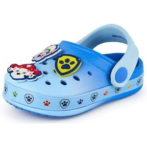 Paw Patrol Boys Clogs | Kinderschoenen met schattige puppy-bedeltjes in blauw | Chase Marshall Rubble Indoor & Outdoor Sandalen met verstelbare band