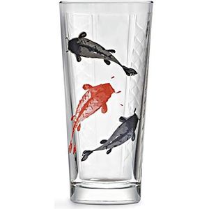 Libbey - Niho - longdrinkglas, cocktailglas - Koi karper - 360 ml - Japanse motieven
