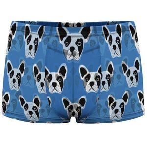 Franse Bulldogs Heren Boxer Slips Sexy Shorts Mesh Boxers Ondergoed Ademend Onderbroek Thong