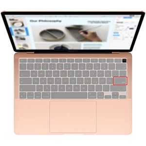 MiNGFi Siliconen Toetsenbordbeschermer voor MacBook Air 13"" A2179 (2020), A2337 (M1, 2020–2022) US/ANSI - Transparant