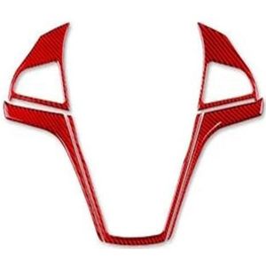 Trim interieur Voor Camaro 2013 2014 2015 Auto-interieur Stuurhoes Sticker Accessoires (Kleur : Rood)