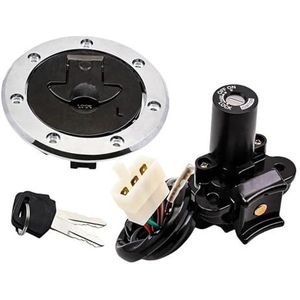 Voor ZX6R ZX7R ZX9R ZXR400 ZX900 ZZR ZZR600 ZXR750 ZX7RR Contactslot Olie Brandstof Gas Voor Tankdeksel Sleutelset Motorfiets Contactslot