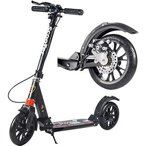 Scooter for volwassenen Scooter for kinderen/volwassenen met eenvoudig opvouwbaar systeem 330 lb opvouwbare verstelbare scooter met schijfrem en 200 mm grote wielen, niet-elektrisch