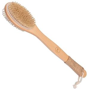 K-Pro Rugborstel met lange steel - Body Brush Lange Zachte en Harde borstelharen