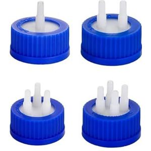 GL45 Voedselstempeldeksel, blauw, kunststof deksel voor drinkfles, GL45, 1,58 x 3,17 mm, 1 m