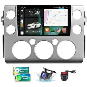 Android 13 Dubbel DIN autoradio voor Toyota FJ Cruiser J15 2006-2020-GPS Navi | Gratis achteruitrijcamera| 9 inch Scherm met Carplay Android Auto/FM RDS DAB/Bluetooth/SWC/DSP Stereo(NF-6)